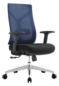 Kancelárska ergonomická stolička Neoseat WILSON — modrá/čierna, nosnosť 150 kg