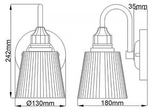 Quintiesse QN-ADDISON1-BATH - LED kúpeľňové nástenné svietidlo ADDISON 1xG9/3W/230V IP44