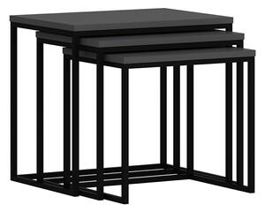 Skladací stôl Evia Anthracite, 3 ks