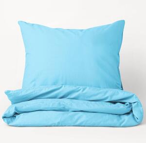 Goldea francúzske bavlnené posteľné obliečky - svetlo modré 240 x 220 a 2ks 70 x 90 cm