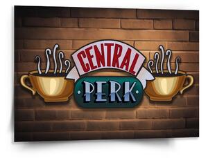 Sablio Obraz Seriál Priatelia CENTRAL PERK Tehly - 150x110 cm
