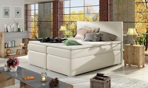 Zltahala.sk Posteľ Boxspring Divalia 200 x 180, krémová (koženka - bd 07)