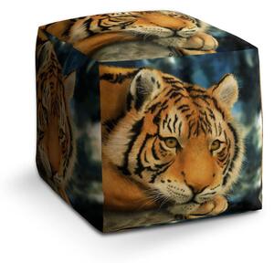 Sablio Taburet Tiger - 40x40x40 cm