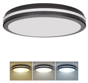 SOLIGHT GARI LED stropné osvetlenie čierne 44W 3960lm 3CCT IP65 40cm