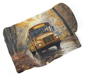 Sablio Deka Žltý školský autobus - 150x120 cm