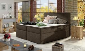 Zltahala.sk Posteľ Boxspring Divalia 200 x 180, hnedá (látka - bd 04)