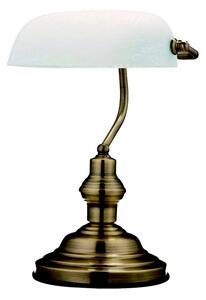 GLOBO Stolná lampa ANTIQUE, 36cm, biela