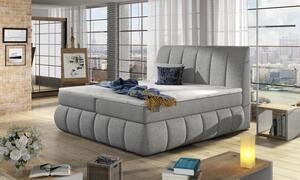 Zltahala.sk Posteľ Boxspring Vincenzia 200x180, sv. šedá (látka - bvi 06)