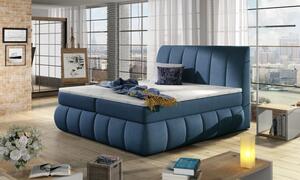 Zltahala.sk Posteľ Boxspring Vincenzia 200x180, modrá (látka - bvi 24)