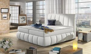 Zltahala.sk Posteľ Boxspring Vincenzia 200x180, biela (koženka - bvi 09)