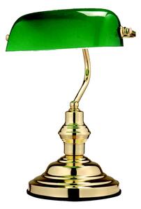 GLOBO Stolná lampa ANTIQUE, 36cm, zelená