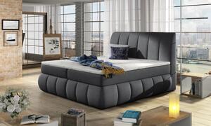 Zltahala.sk Posteľ Boxspring Vincenzia 200x180, tm. šedá (látka - bvi 20)