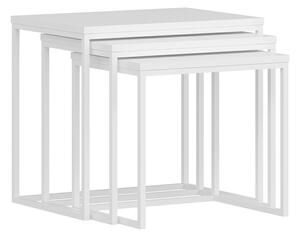 Skladací stôl Evia White, 3 ks