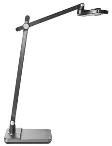 Stolná LED lampa sivá syntetický materiál 3 režimy teploty svetla so stmievačom dotyková nastaviteľná kancelária