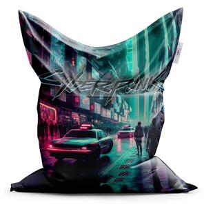 Sablio Sedací vak Cyberpunk 2077 Mesto - 150x100 cm