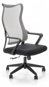 Kancelárska otočná stolička LORETO - sieť, čierna / sivá