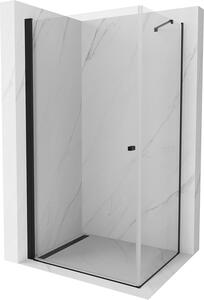 Mexen Pretoria, sprchovací kút 100 (dvere) x 120 (stena) cm, 6mm číre sklo, čierny profil, 852-100-120-70-00