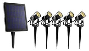 Retlux - SADA 5x LED Vonkajšia lampa so solárnym panelom LED/4000 mAh IP44
