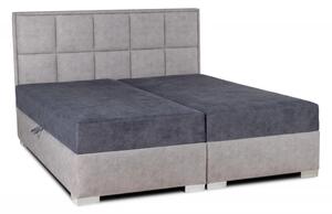 Zltahala.sk Čalúnená posteľ Kvadrat I, 200x160, tm. sivá/sivá(an 4237/4238)