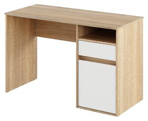 PC stôl Bili New - dub sonoma / biela