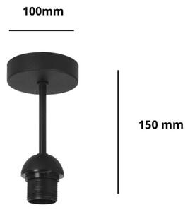 Brilagi - Prisadené stropné svietidlo PARTY 1xE27/60W/230V priemer 10 cm čierne