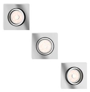 Philips -SADA 3x LED RGBW Stmievateľné podhľadové svietidlo DONEGAL 1xGU10/4,8W/230V+DO