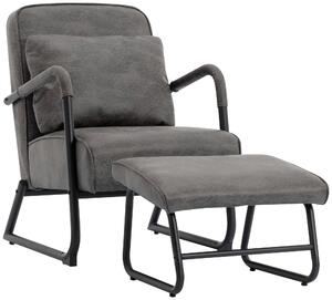 RELAXAČNÉ KRESLO S PODNOŽKOU, textil, sivá Livetastic - Online Only obývacie izby, Online Only