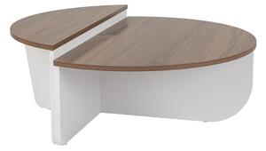 Konferenčný stolík Orion Walnut White