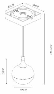 Lucide 09438/01/31 - Luster na lanku FAVORI 1xGU10/50W/230V IP44 biela