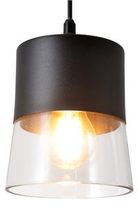 Luster na lanku FERGIE 1xE27/15W/230V čierna
