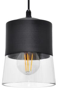Luster na lanku FERGIE 1xE27/15W/230V čierna