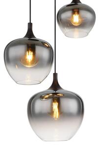 Globo 15548-3H - Luster na lanku MAXY 3xE27/40W/230V čierna