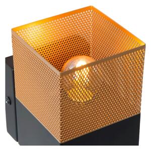 Lucide 21223/01/02 - Nástenné svietidlo RENATE 1xE27/40W/230V zlatá/čierna