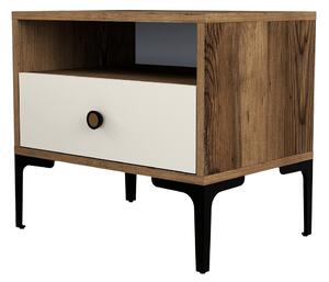 Nočný stolík Lisbon Walnut Cream