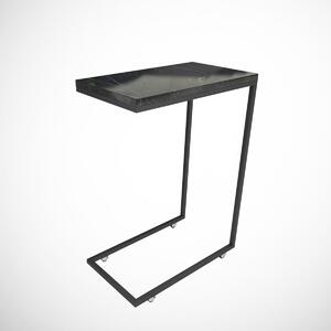 Rozkladací stôl Callen Black Marble