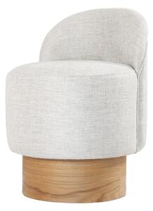 Barren Pouf Stool Light Grey