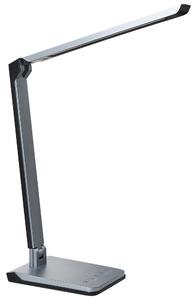 Stolná LED lampa tmavosivá syntetický materiál nastaviteľný jas a farba svetla stmievač moderný štýl domáca kancelária
