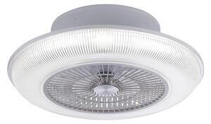 Dizajnový stropný ventilátor sivý vrátane LED RGB 2700 - 5000K - Raki