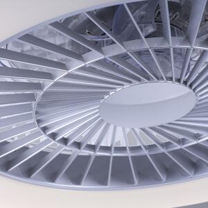 Dizajnový stropný ventilátor sivý vrátane LED - Maki