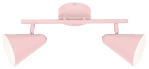 CLX Nástenné / stropné bodové detské svietidlo AGOSTINO, ružové