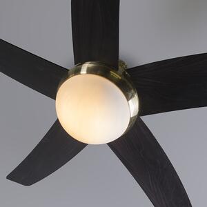 Stropný ventilátor zlatý s diaľkovým ovládaním - v pohode