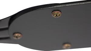 Čierny stropný ventilátor s diaľkovým ovládaním - Fanattic