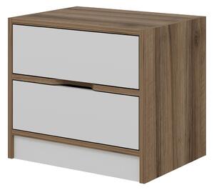 Nočný stolík Elina Walnut White