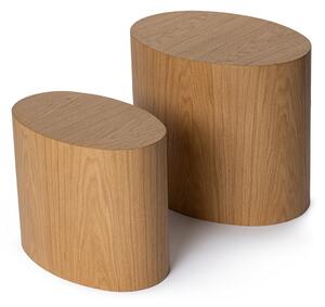 Skladací stôl Elipse Set Oak, 2 ks