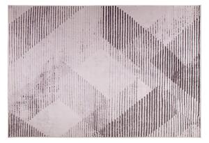 Koberec ružový polyesterový 140 x 200 cm obdĺžnikový s krátkym vlasom abstraktný vzor