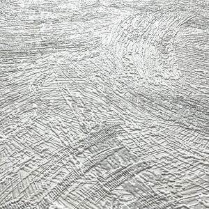 Vliesové tapety na stenu IMPOL 3780-03, rozmer 10,05 m x 0,53 m, stierka bielo-strieborná na svetlo sivom podklade, IMPOL TRADE