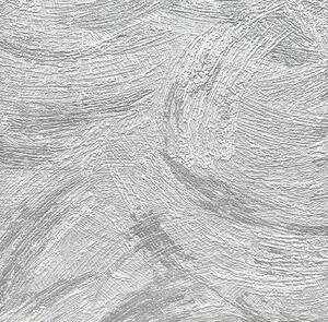 Vliesové tapety na stenu IMPOL 3780-03, rozmer 10,05 m x 0,53 m, stierka bielo-strieborná na svetlo sivom podklade, IMPOL TRADE