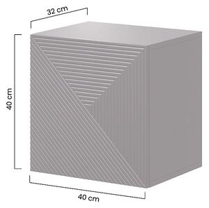 Závesná skrinka Asha 40 cm - čierny mat