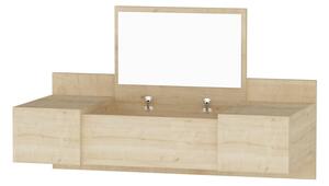Kozmetický stolík Zakkum Sapphire Oak