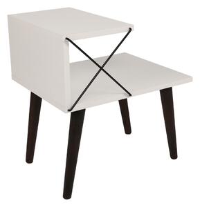 Nočný stolík Cross White
